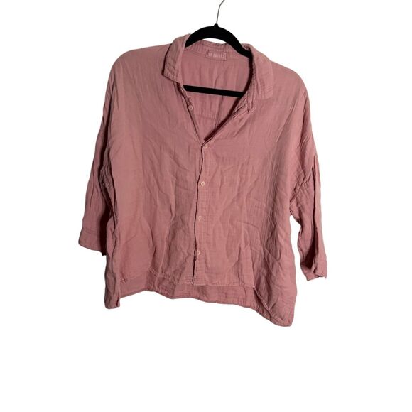 CP SHADES Gauzey Cotton Button Front Top Women’s Size  Medium - Picture 1 of 3